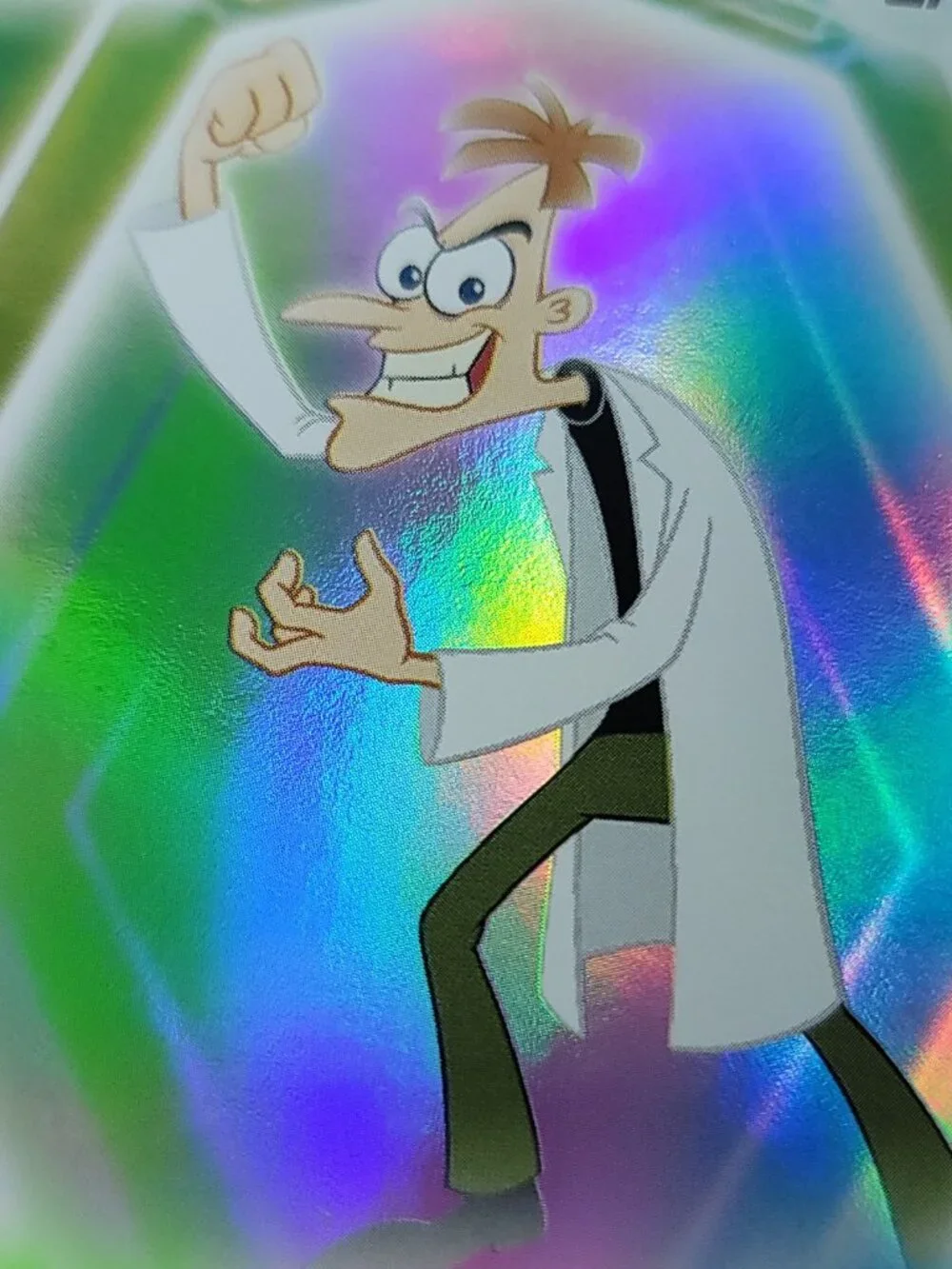Dr Doofenshmirtz Topps 2026 Disney Neon Holo Parallel Refractor Limited 024/150 - Picture 2 of 4